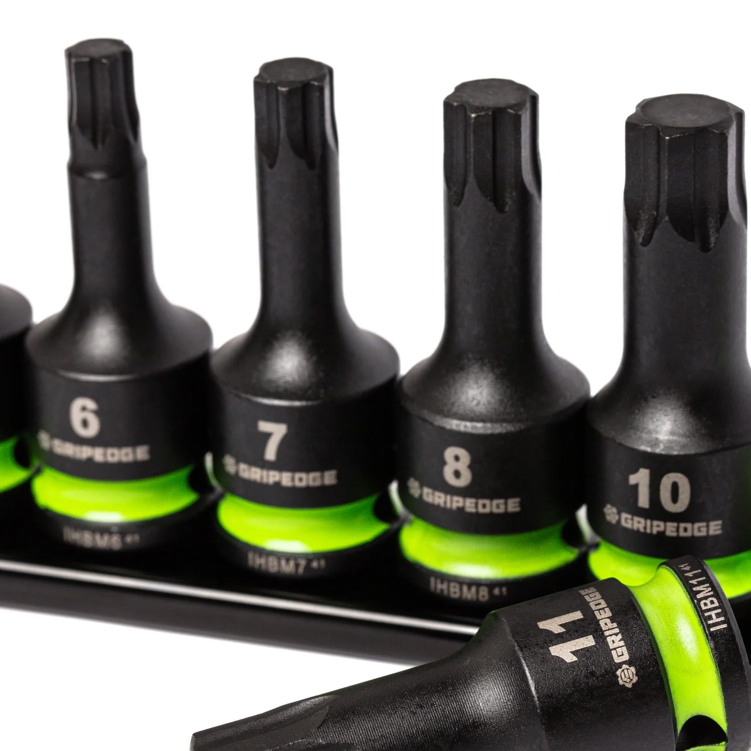 GRIPEDGE  IHBM7S 7pce 3/8" Drive Short Metric Impact HEX Driver Set – image 5