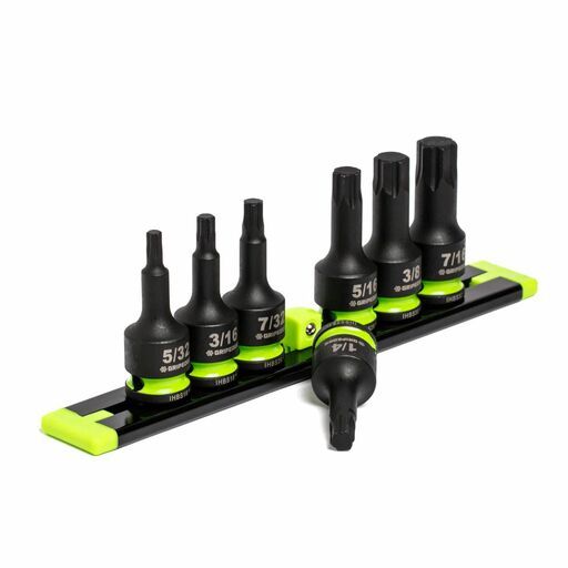 GRIPEDGE  IHBS7S 7pce 3/8" Drive Short SAE Impact HEX Driver Set – image 4