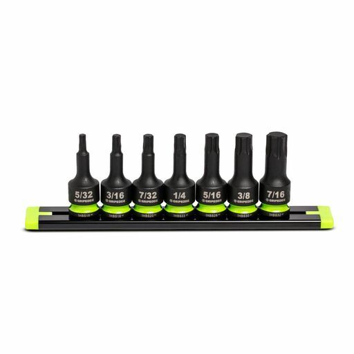 GRIPEDGE  IHBS7S 7pce 3/8" Drive Short SAE Impact HEX Driver Set – image 2