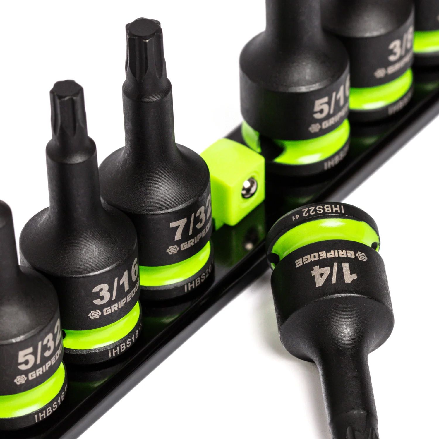 GRIPEDGE  IHBS7S 7pce 3/8" Drive Short SAE Impact HEX Driver Set – image 5
