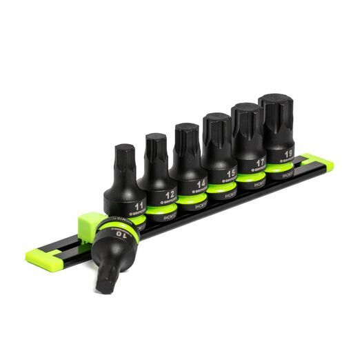 GRIPEDGE  IHCM7S 7pce 1/2" Drive Short Metric Impact HEX Driver Set – image 4