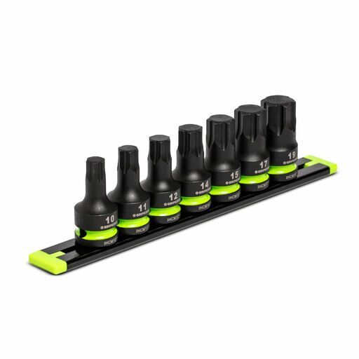 GRIPEDGE  IHCM7S 7pce 1/2" Drive Short Metric Impact HEX Driver Set – image 3