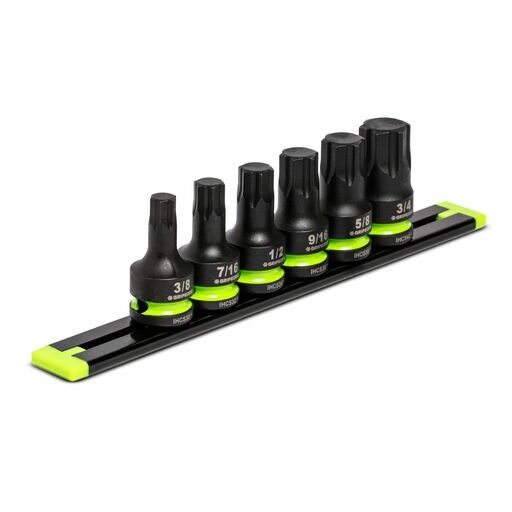GRIPEDGE  IHCS6S 6pce 1/2" Drive Short SAE Impact HEX Driver Set – image 3