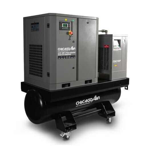 [Pre-Order] Chicago Air CSAC10HP 415V 10HP 3 Phase Industrial Screw Air Compressor – image 2