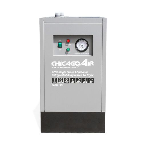 Chicago Air CRCAD1500+HUSH150 220V 1.5m3/min Refrigerated Compressed Air Dryer & 150L Silenced Air Compressor – image 4