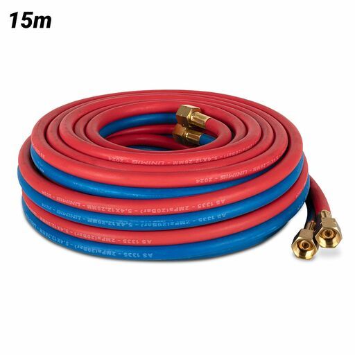 UNIMIG U11476 15m OXY/ACET Twin Gas Hose Set