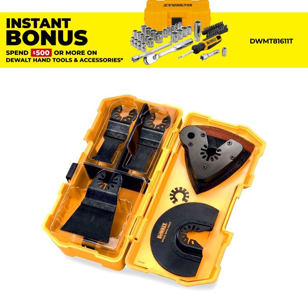 DeWalt DT20731-QZ 8pce Multi-Tool Oscillating Blade Set – image 1