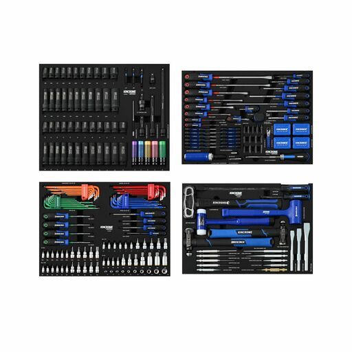 Kincrome K1967BBO 868pce Black CONTUR 60" Workshop Tool Kit with 2 x 5 Drawer Tool Chest + 12 Drawer Roller Cabinet with 4 x BONUS Tool Sets in EVA Trays – image 5