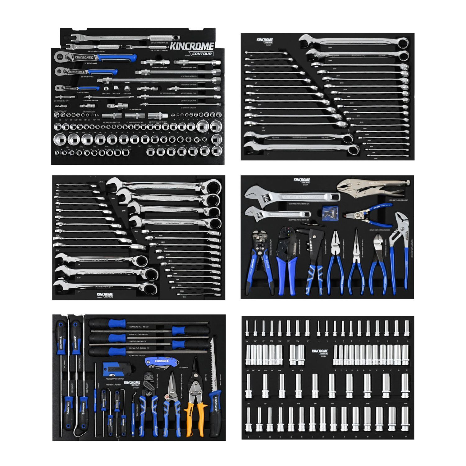 Llk Set Tools Kincrome K1967BBO 868pce Black CONTUR 60