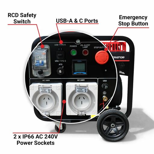 Gensafe GD11KV 11 KVA Diesel Electric Start Generator – image 5