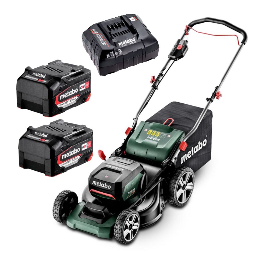 Metabo RM 36-18 LTX BL 46 5.2 K (AU60160630) 36-18V 460mm (18") 5.2Ah Li-on Cordless Brushless Lawn Mower Combo Kit – image 1