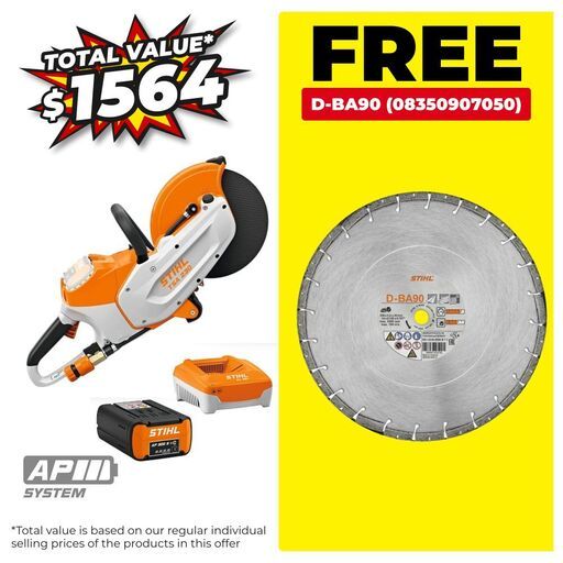 STIHL TSA230-KIT 36V 7.2Ah Li-ion Cordless 230mm (9") AP System Cut-Off Machine Combo Kit