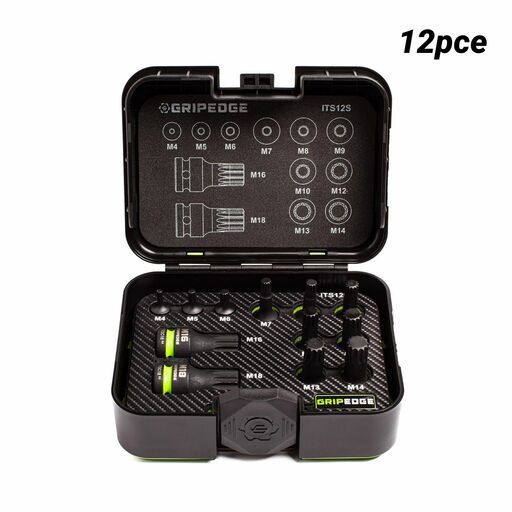 GRIPEDGE  ITS12S 12pce Impact Triple Square Driver Set