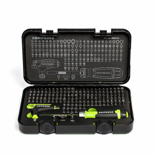 GRIPEDGE  MBS132 132pce Multi Bit & Driver Set – image 2