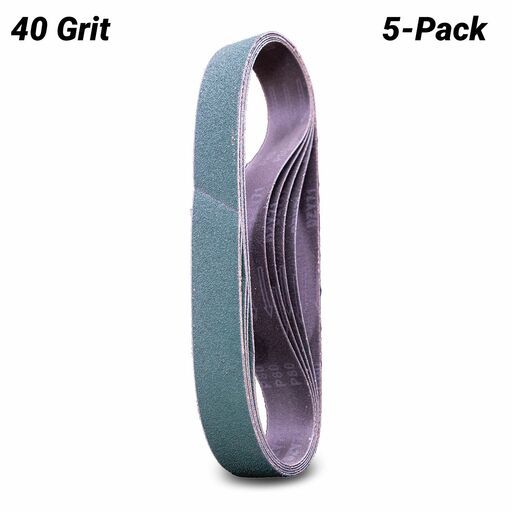 Makita D-80927 5-Pack 40mm x 760mm 40-Grit Zirconia Sanding Belt