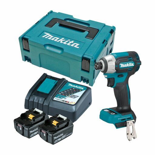 Makita DTD201RTJ 18V 5.0Ah LXT Li-ion Cordless Brushless 4-Stage Impact Driver Combo Kit – image 2