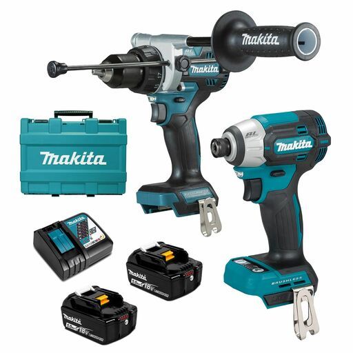 Makita DLX2567T 18V 5.0Ah LXT Li-ion Cordless Brushless 2pce Combo Kit – image 2