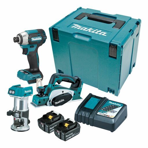 Makita DLX3206TJ 18V 5.0Ah LXT Li-ion Cordless Brushless 3pce Combo Kit – image 2
