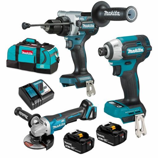 Makita DLX3207TX1 18V 5.0Ah LXT Li-ion Cordless Brushless 3pce Combo Kit