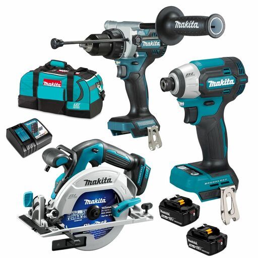 Makita DLX3208TX1 18V 5.0Ah LXT Li-ion Cordless Brushless 3pce Combo Kit
