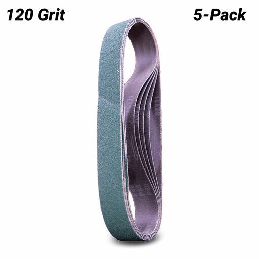 Makita D-80955 5-Pack 40mm x 760mm 120-Grit Zirconia Sanding Belt
