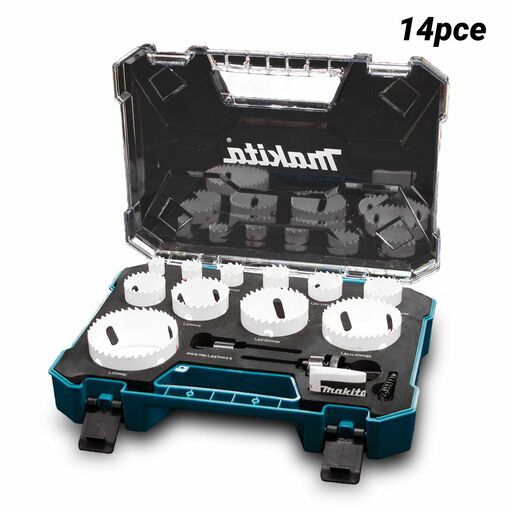 Makita D-82959 14pce 16mm - 76mm Bi-Metal Holesaw Plumber Set