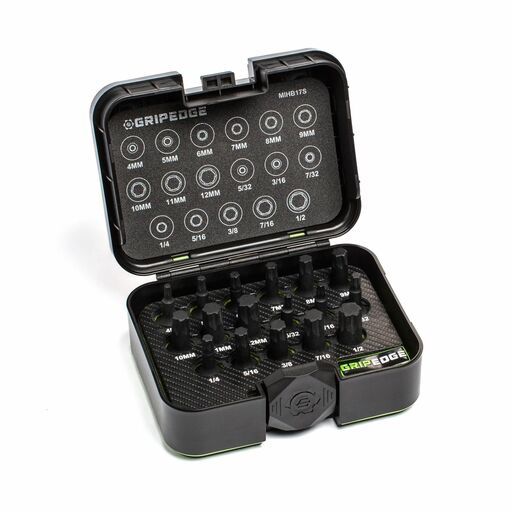 GRIPEDGE  MIHB17S 17pce 3/8" Drive Master Impact HEX Driver Set – image 3