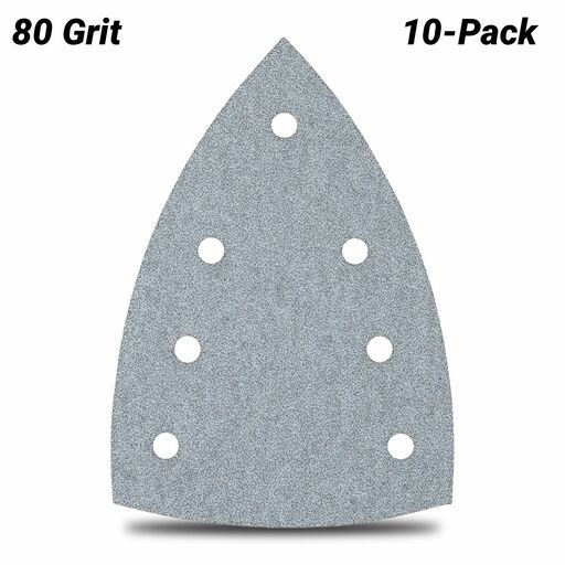 Makita E-23438 10-Pack 100mm x 150mm 80-Grit White Sanding Delta Sheet