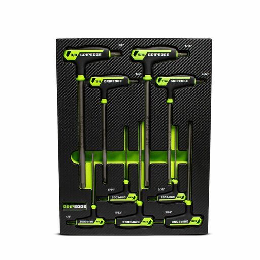 GRIPEDGE  PHS9S 9pce SAE Hex T Handle Set – image 2