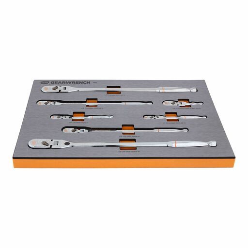 GEARWRENCH 83972 7pce 1/4", 3/8" & 1/2" Drive 120XP Ratchet Handle EVA Tray Set – image 4