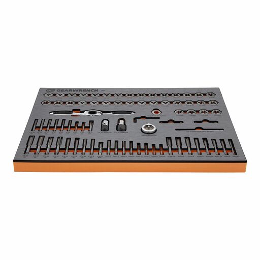 GEARWRENCH 83973 77pce Metric/SAE Tap & Die EVA Tray Set – image 3