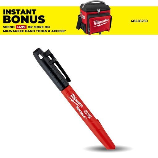 Milwaukee 48223100 INKZALL Black Fine Point Marker
