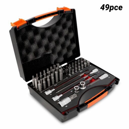 Bahco BE5049 49pce Socket Drivers and Bits Set with Metallic Case