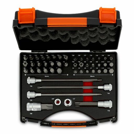 Bahco BE5049 49pce Socket Drivers and Bits Set with Metallic Case – image 4