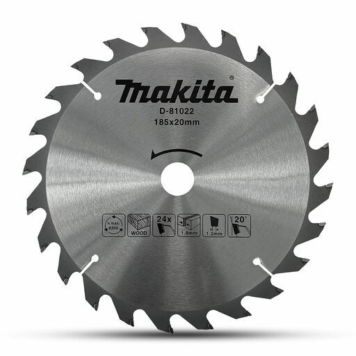 Makita D-81022 185mm x 20mm x 24T Economy TCT Saw Blade – image 2