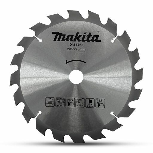 Makita D-81468 235mm x 25mm x 20T Economy TCT Saw Blade – image 2