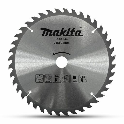 Makita D-81044 235mm x 25mm x 40T Economy TCT Saw Blade – image 2