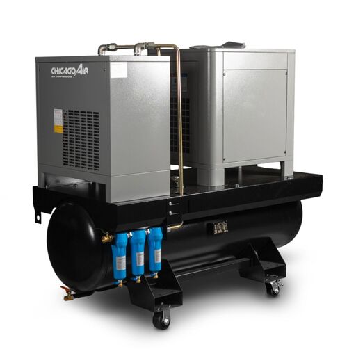 Chicago Air CSAC55HP 220V 5.5HP Single Phase Industrial Screw Air Compressor – image 3