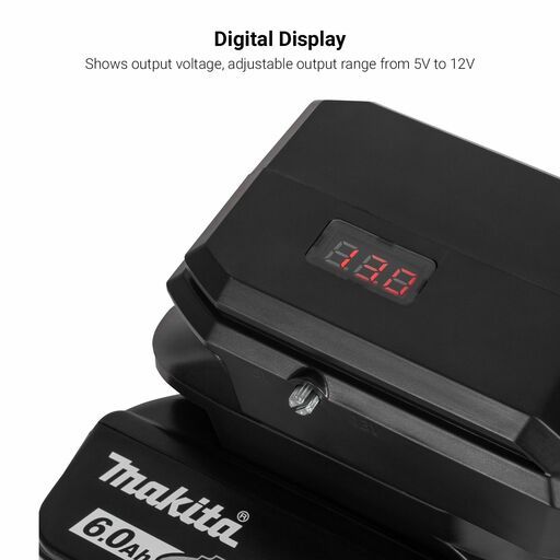 Techsmart TVC1812 18V-12V Dual Plug Voltage Converter to suit Makita 18V LXT Batteries – image 5