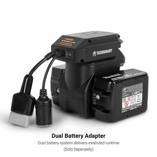 Techsmart TVC1812 18V-12V Dual Plug Voltage Converter to suit Makita 18V LXT Batteries – image 6