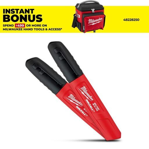 Milwaukee 48223102 INKZALL™ Black Medium Point Marker - 2 Pack