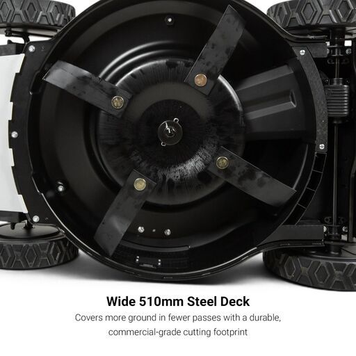 Lincoln LLSPLP20 Petrol Lawn Mower 20"/510mm Deck SELF-PROPELLED 75-10mm Cut Height – image 10