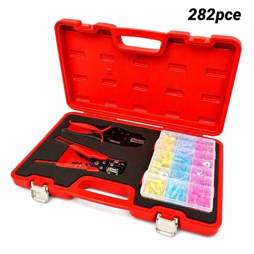 Daytona D282HSCS 282pce Heat Shrink Connector Set With Crimper & Wire Stripper