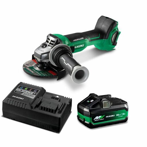 HiKOKI G1813DASP1Z (AU40100013) 18V MulitVolt Li-ion Cordless Brushless 125mm (5") Angle Grinder with Slide Switch Combo Kit – image 4