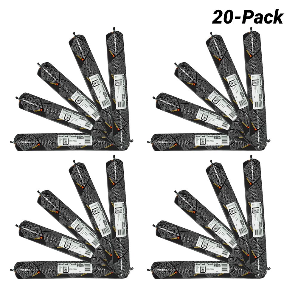 Sika 520857-20PK 20-Pack 600ml SikaTack 10 Panel Adhesive - Grey – image 1