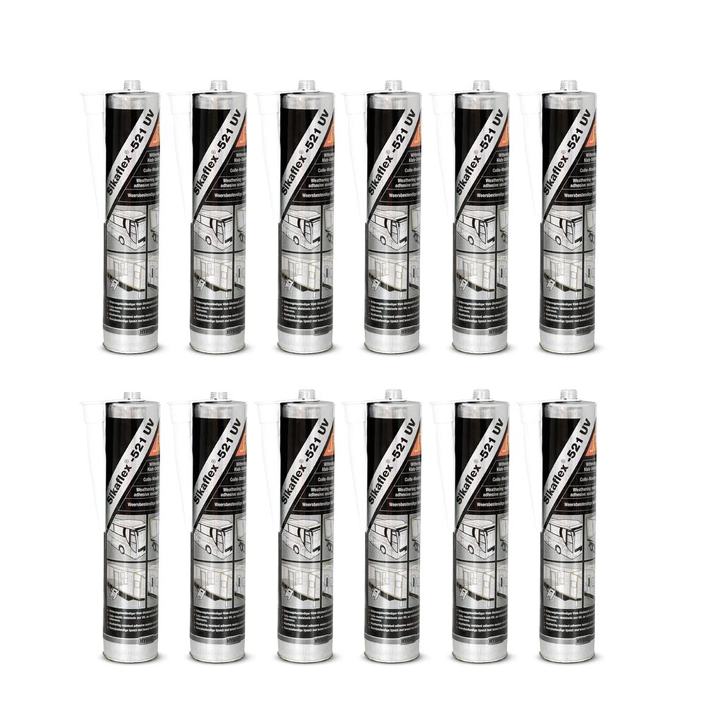 Sika 54864-12PK 12-Pack 300ml Sikaflex® 521 UV Weather Resistant Sealer - White – image 2