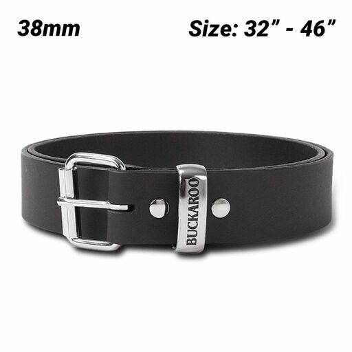 Buckaroo KSB38 38mm Black Leather Uniform Belt