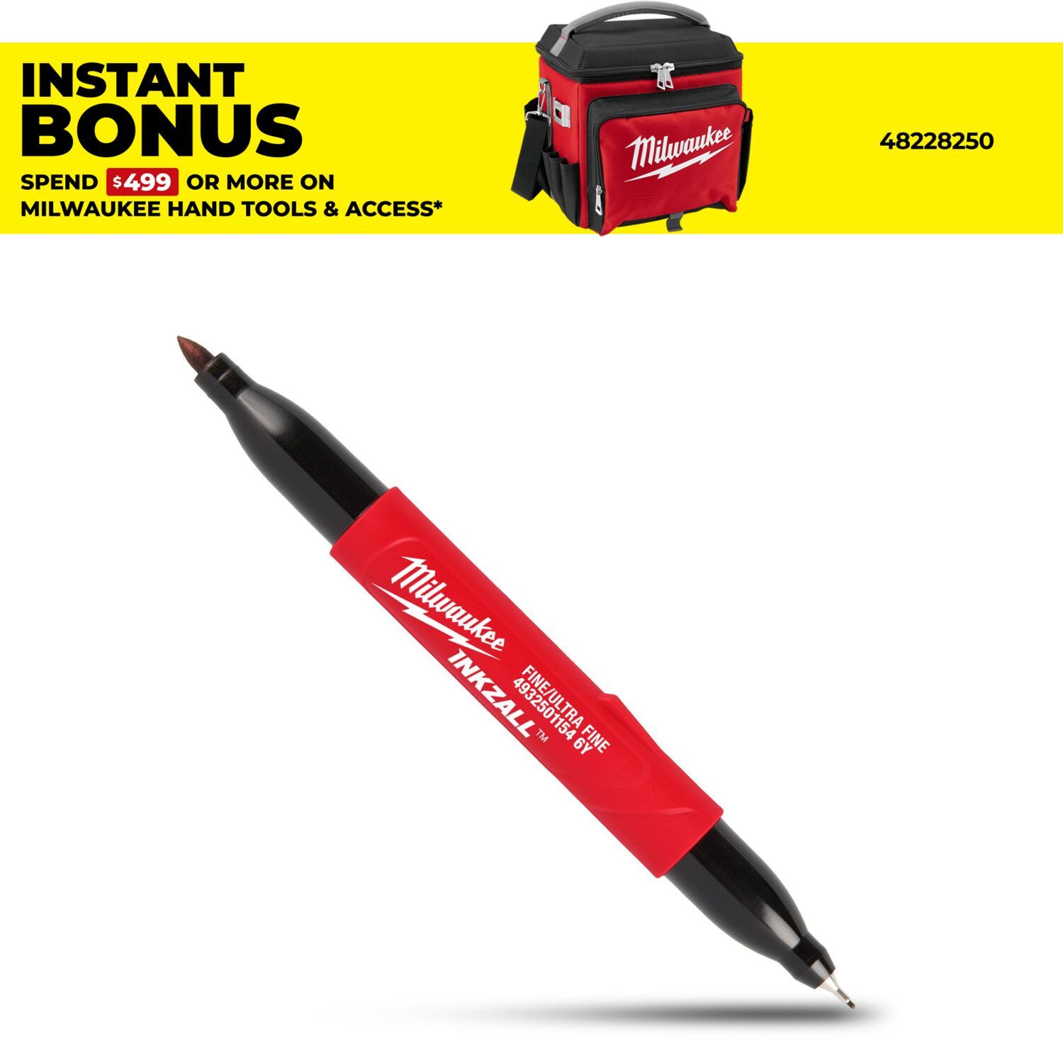 Milwaukee 4932501154 INKZALL Dual Tip – Ultra Fine Point/Fine Point – image 1