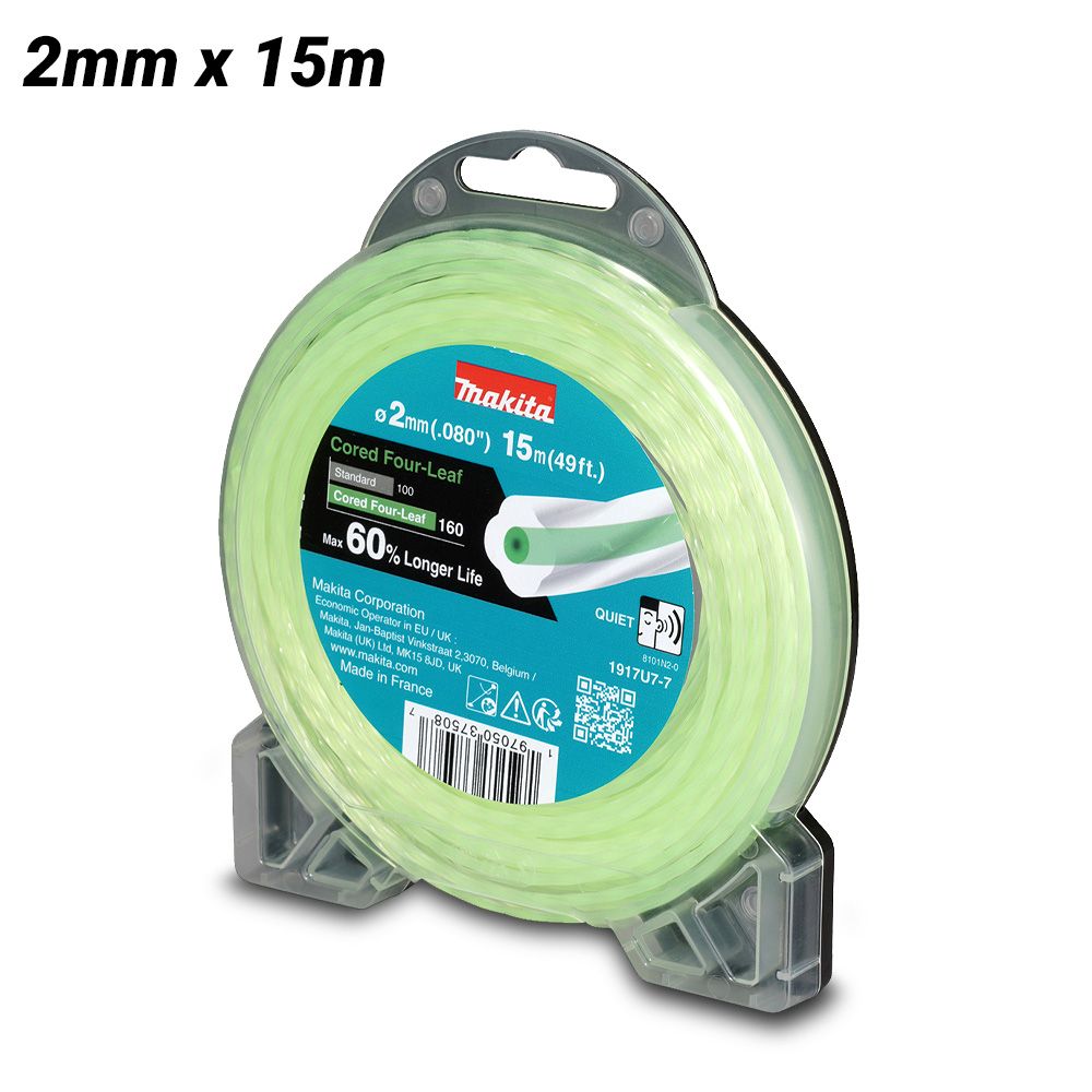 Makita 1917U7-7 2.0mm x 15m Four Leaf Core Nylon Line – image 1
