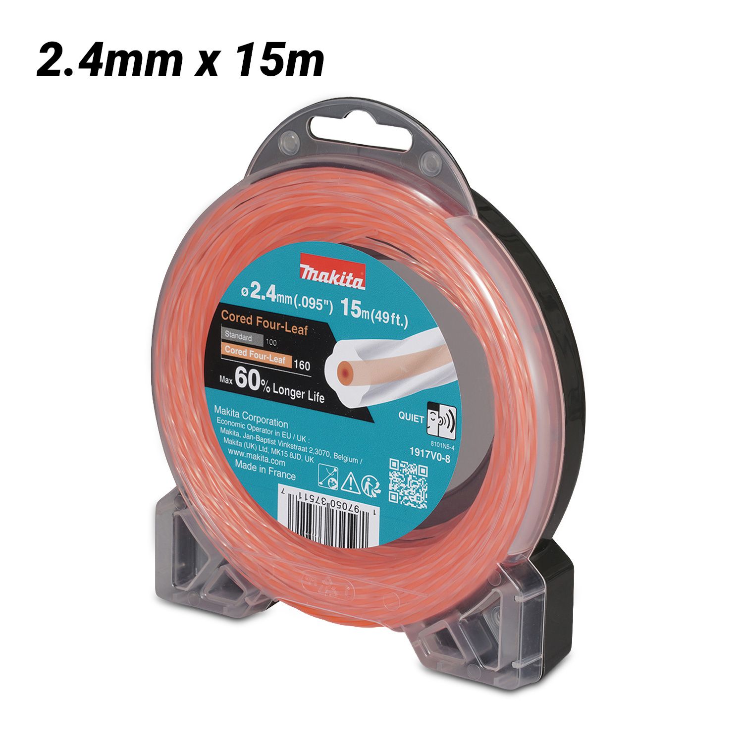 Makita 1917V0-8 2.4mm x 15m  Four Leaf Core Nylon Line – image 1